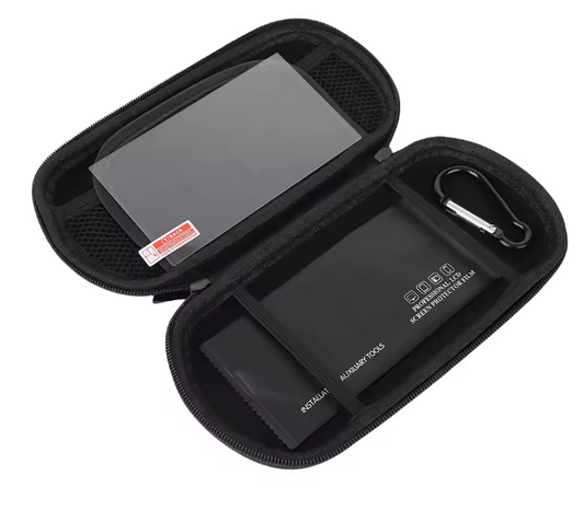 Handheld Hard Case + Tempered Glass